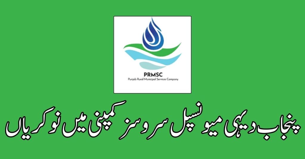 Punjab Rural Municipal Services Company Jobs 2024