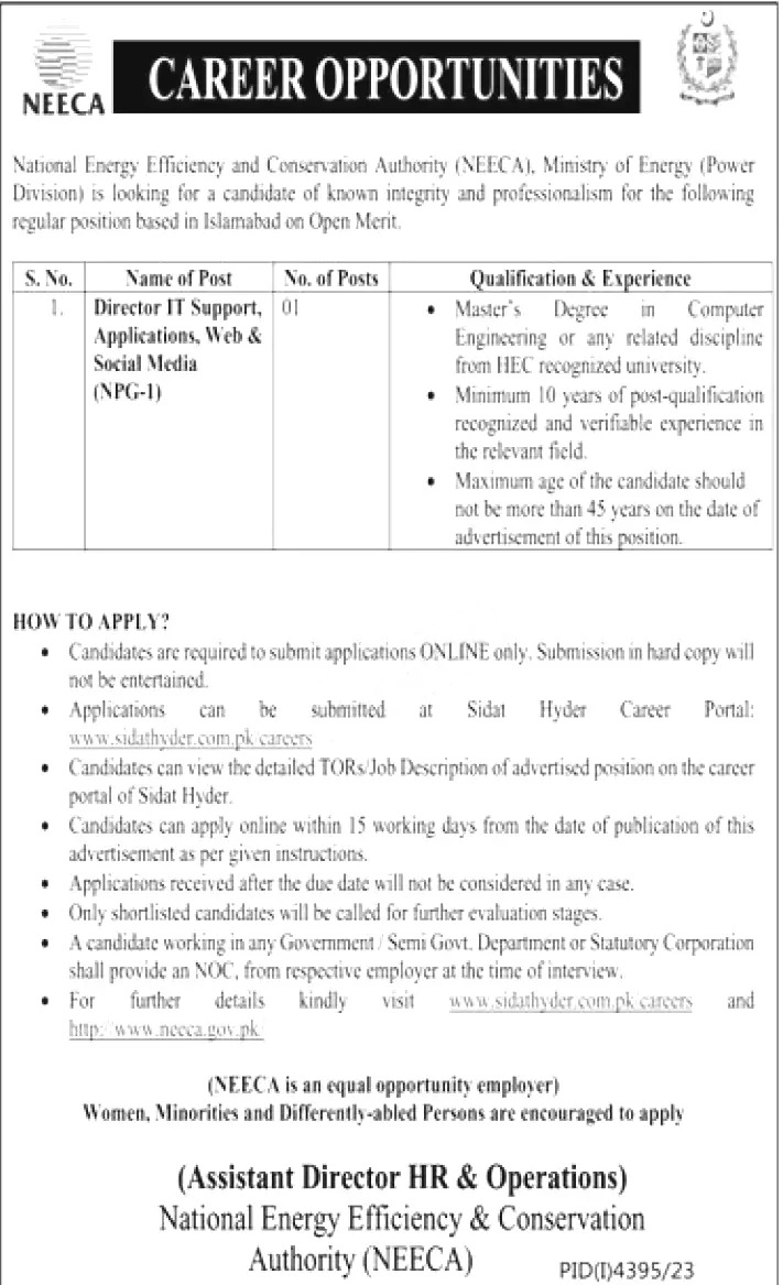 Ministry of Energy Jobs 2024