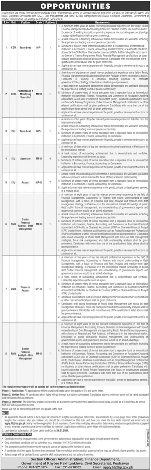 Finance Department Jobs 2024