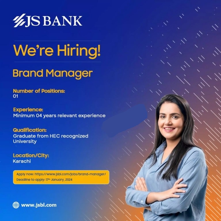 JS Bank Jobs 2024