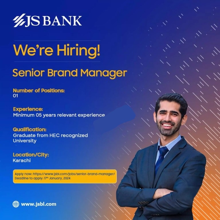 JS Bank Jobs 2024