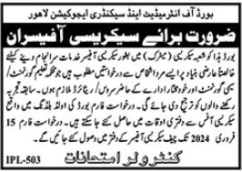 Board of Intermediate Jobs 2024