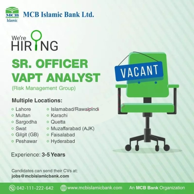 MCB Islamic Bank Jobs 2024