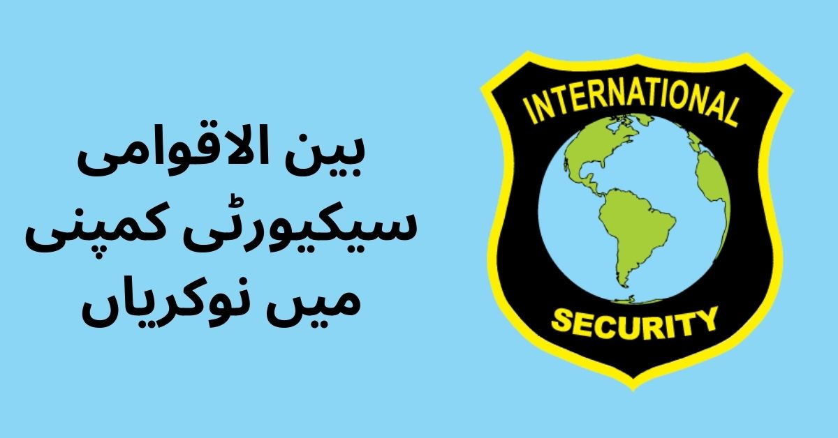 International Security Company Jobs 2024