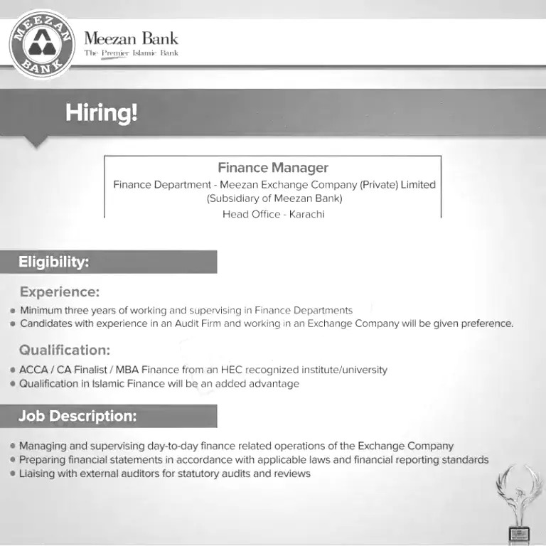 Meezan Bank Jobs 2024