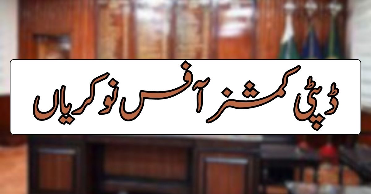 Deputy Commissioner Office Jobs 2024 Deputy Commissioner Office Jobs 2024