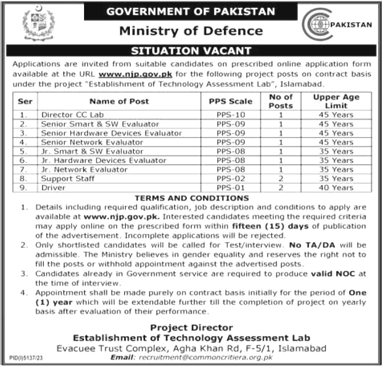 Ministry of Defence Jobs 2024