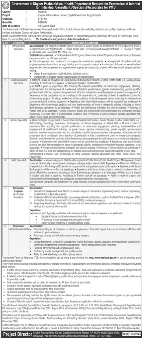 Health Department Jobs 2024