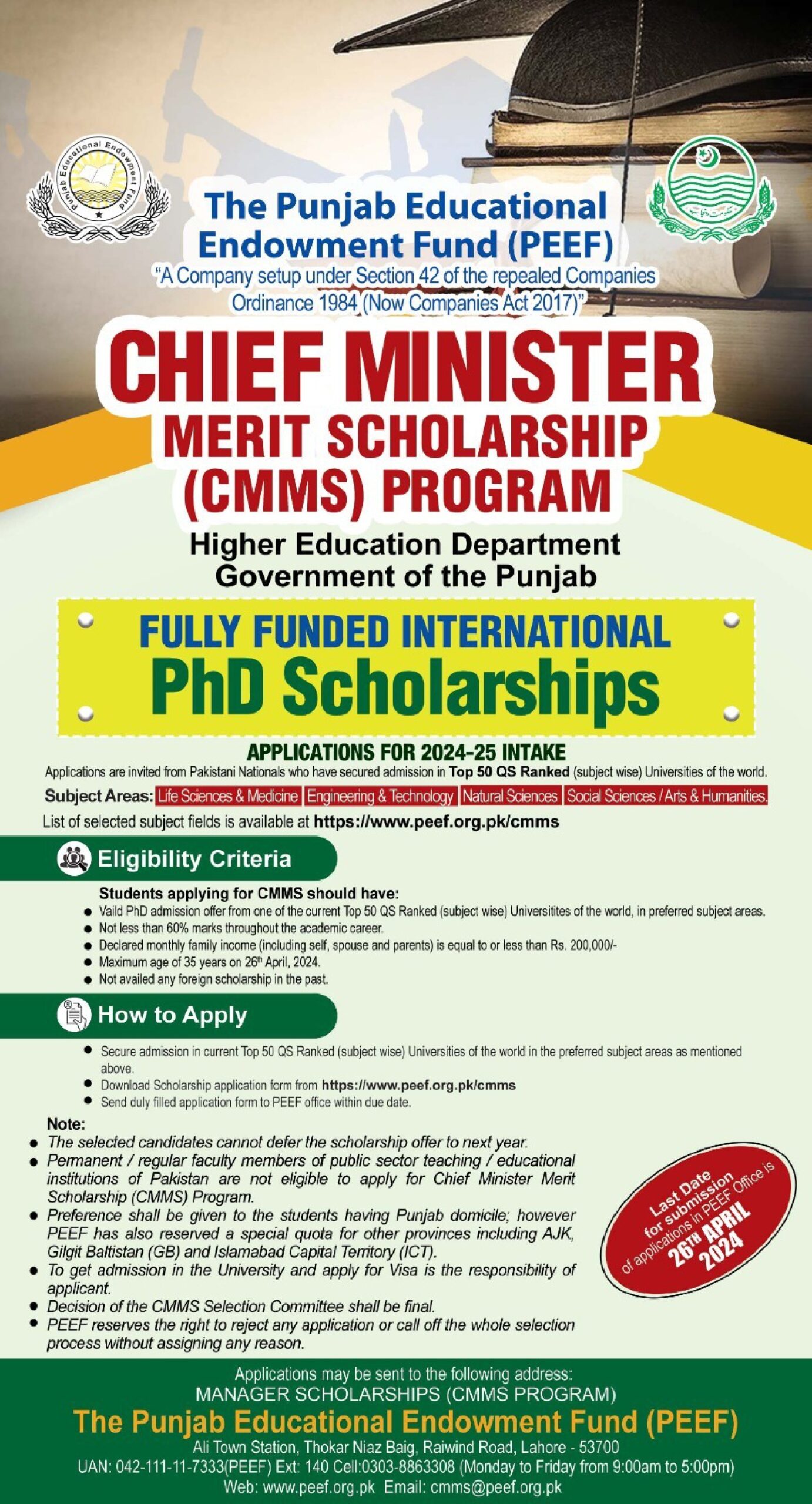 PEEF Scholarship Program 2024