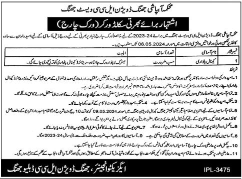 Irrigation Department Jobs 2024