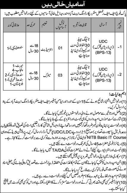 Pakistan Army FF Regimental Jobs 2024