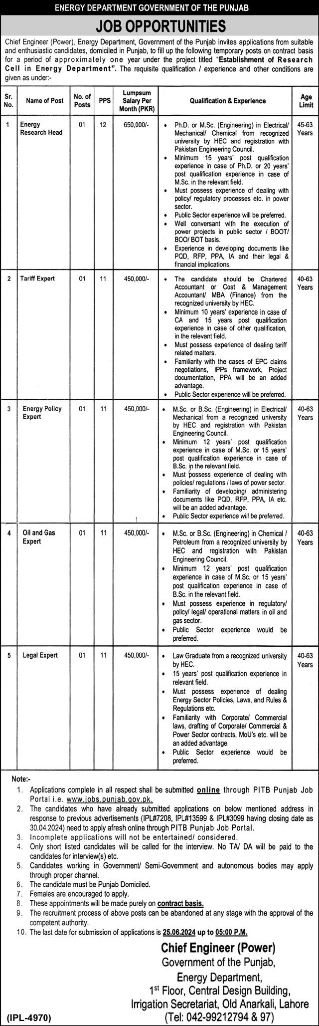 Energy Department Jobs 2024