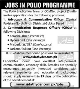 Polio Eradication Jobs 2024