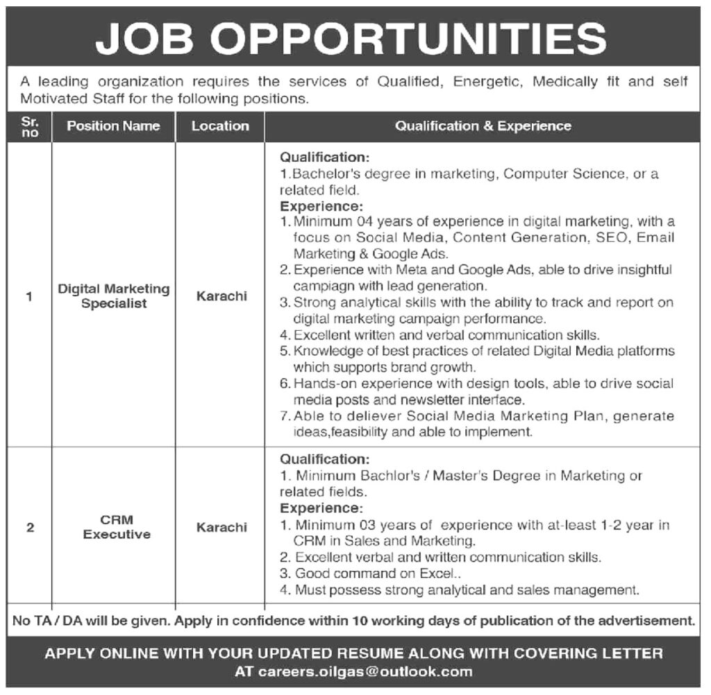 Oil & Gas Company Jobs 2024