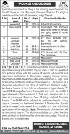 District & Session Judge Jobs 2024