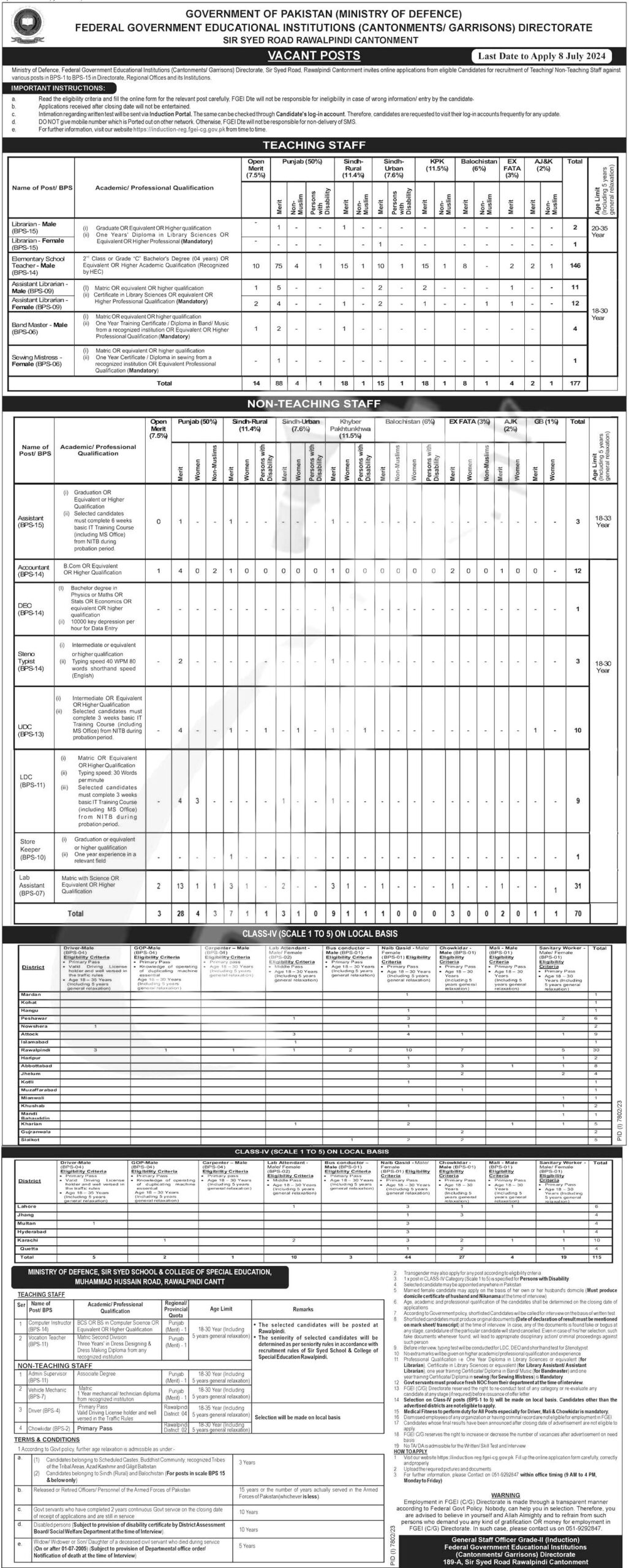 Federal Government Education Jobs 2024