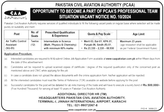 Pakistan Civil Aviation Authority Jobs 2024