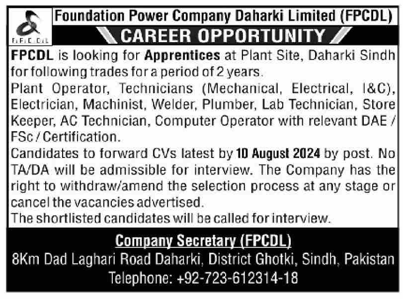 Foundation Power Company Jobs 2024