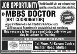 Australian Concept Infertility Centre Jobs 2024