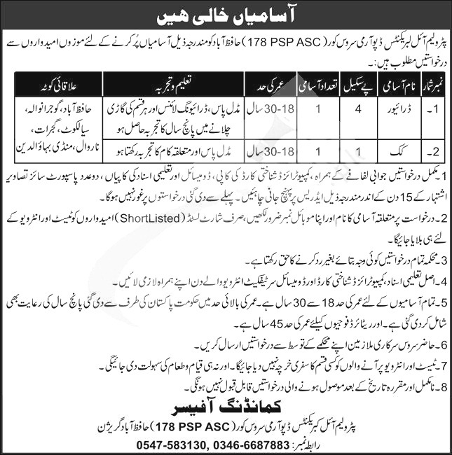 Pak Army Jobs 2024