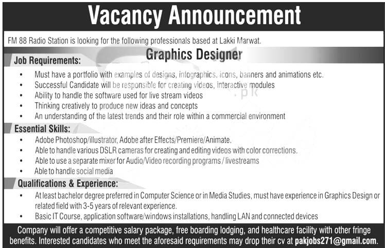 FM 88 Radio Station Jobs 2024