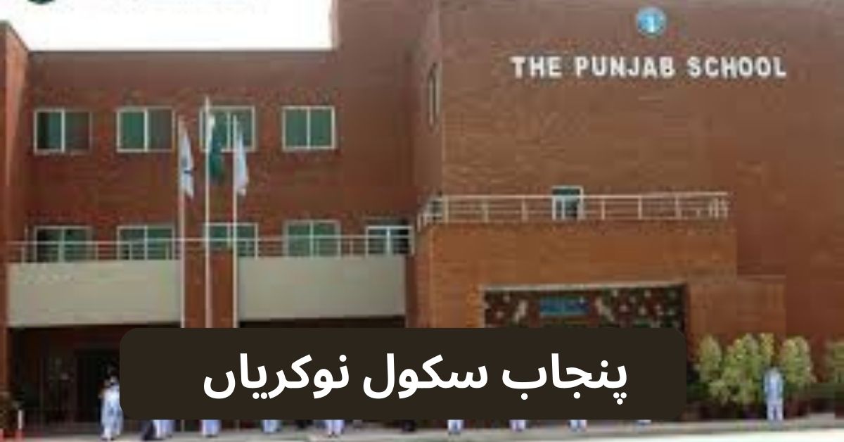 Punjab School Jobs 2024 Punjab School Jobs 2024