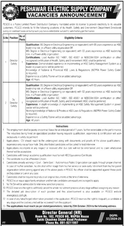 Transport Directorate WAPDA Jobs 2024