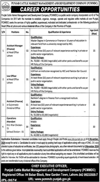 Cattle Market Management Jobs 2024