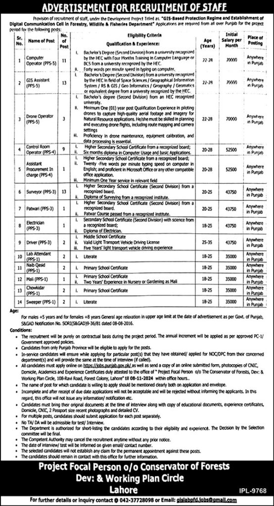 Conservator Of Forests Management Jobs 2024