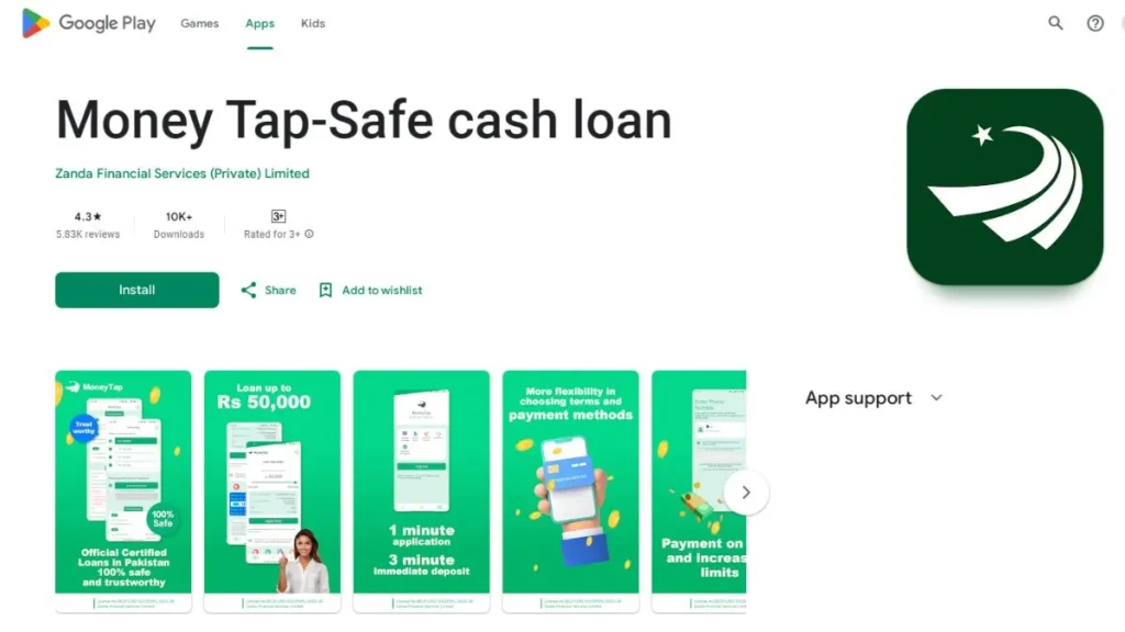 MoneyTap Loan App in Pakistan