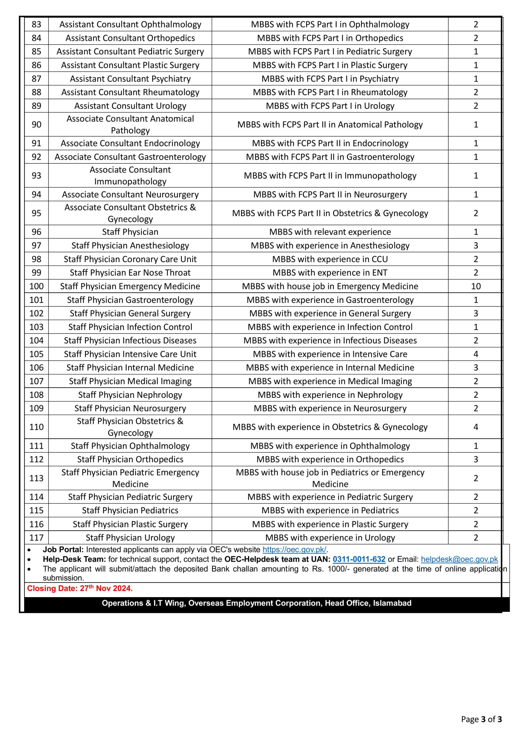 OEC Jobs in Saudi Arabia Jobs 2024