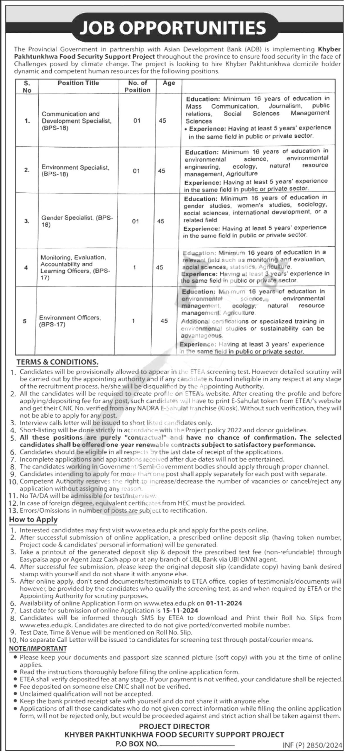 Educational Testing & Evaluation Agency Jobs 2024