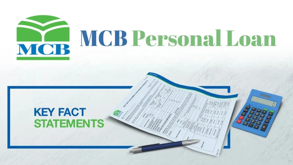 MCB Personal Loan Key Fact Statements