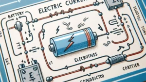 What is the measured flow of electrons through a conductor