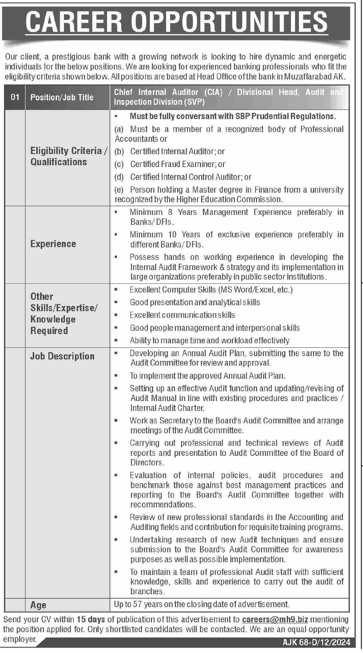 Commercial Bank Jobs 2025 