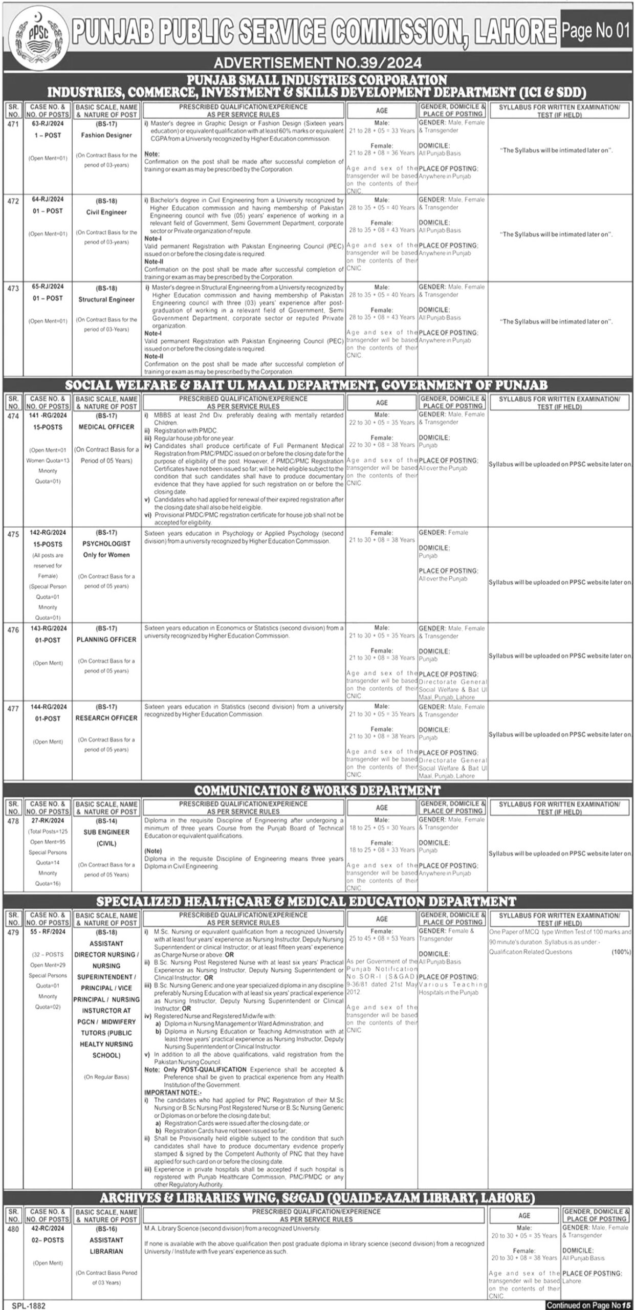 Public Service Commission Jobs 2025