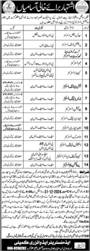 Social Welfare & Bait Ul Maal Jobs 2025