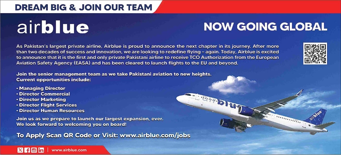 Air Blue Jobs 2025