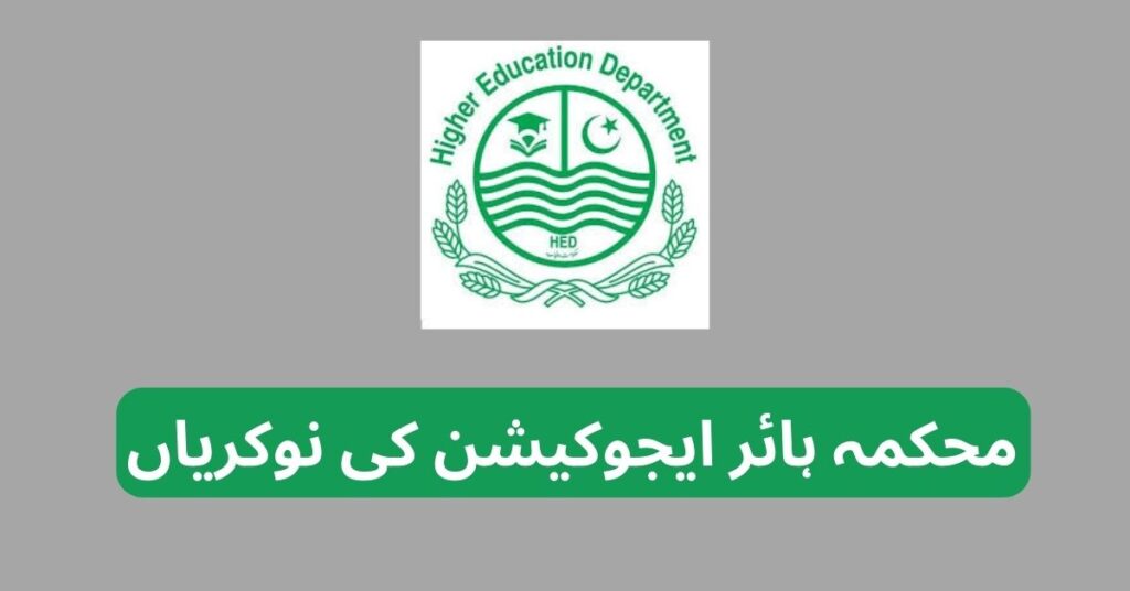 Higher Education Department Jobs 2025