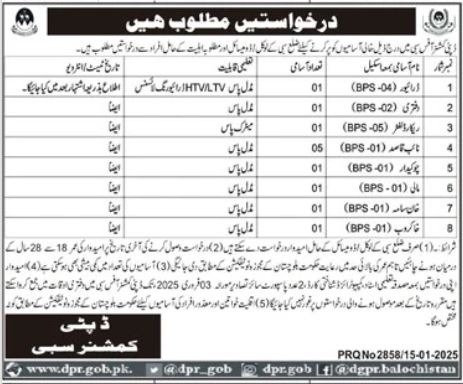 Deputy Commissioner Office Jobs 2025