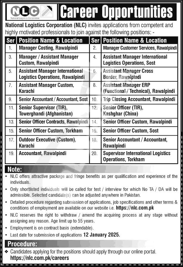 National Logistic Cell Jobs 2025