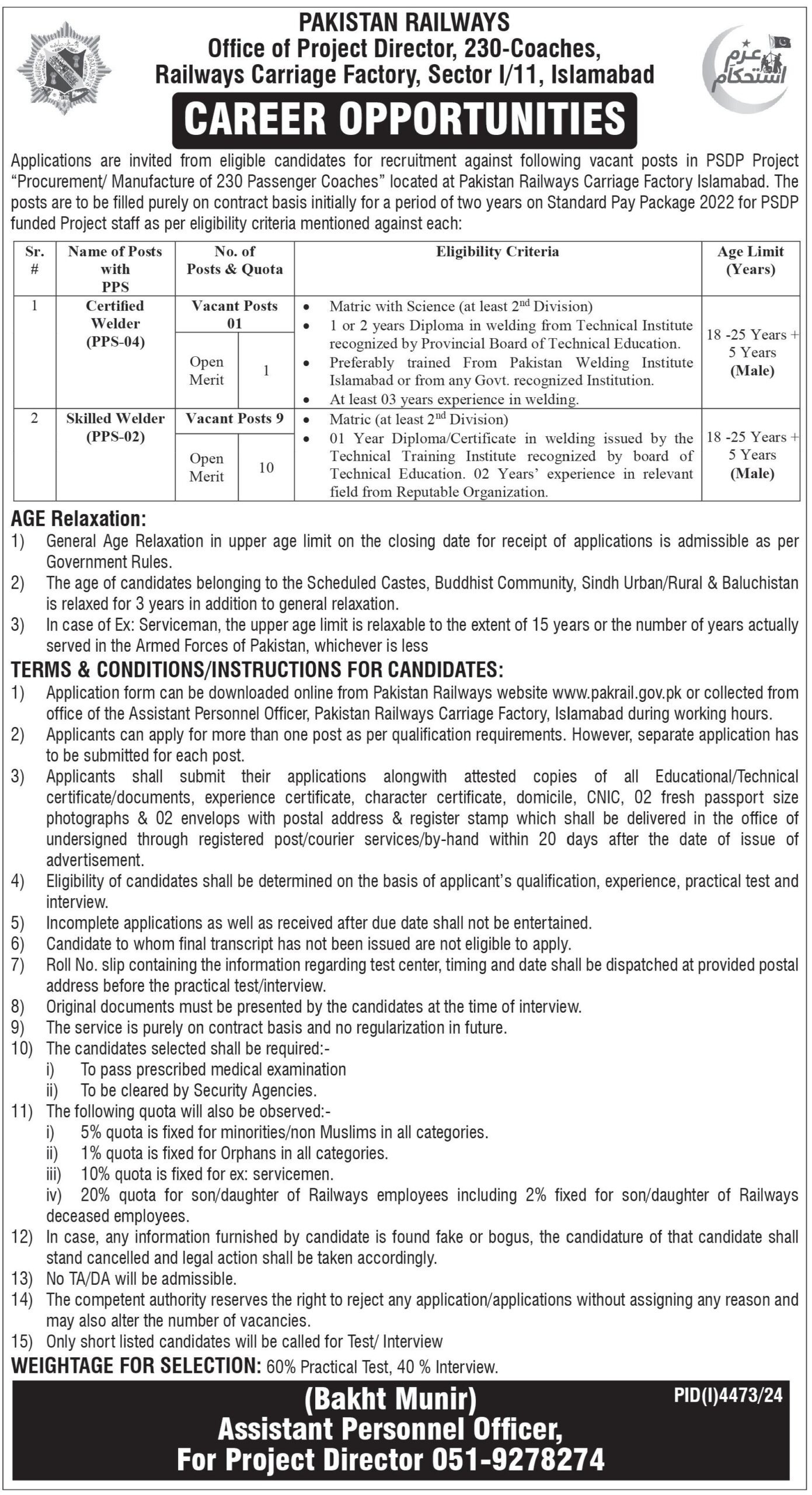 Pakistan Railways Jobs