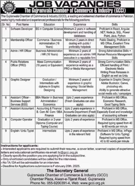 Chamber Of Commerce & Industry Jobs 2025