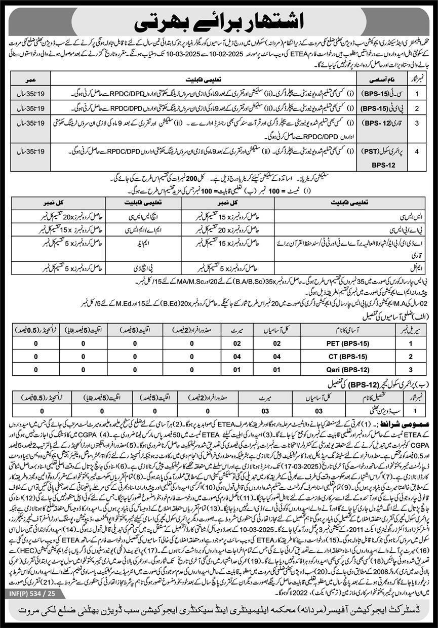 Elementary & Secondary Education Jobs 2025