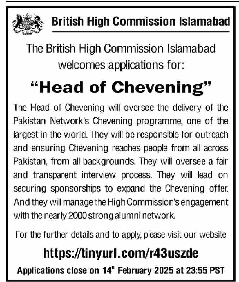 British High Commission Jobs 2025