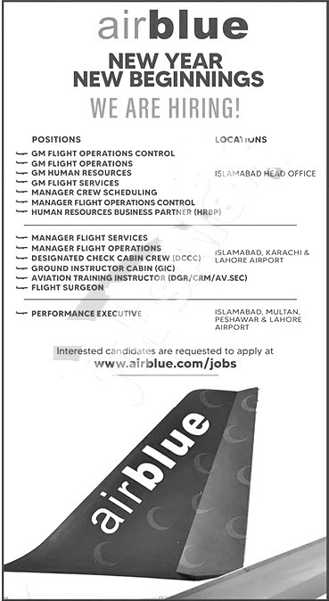 Air Blue Jobs 2025