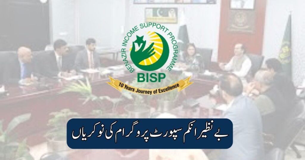 Benazir Income Support Programme Jobs 2025
