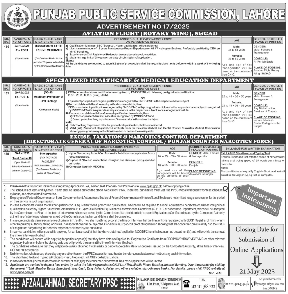 Punjab Public Service Commission Jobs