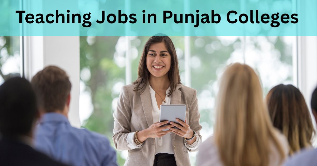 Teaching Jobs in Punjab Colleges 2025