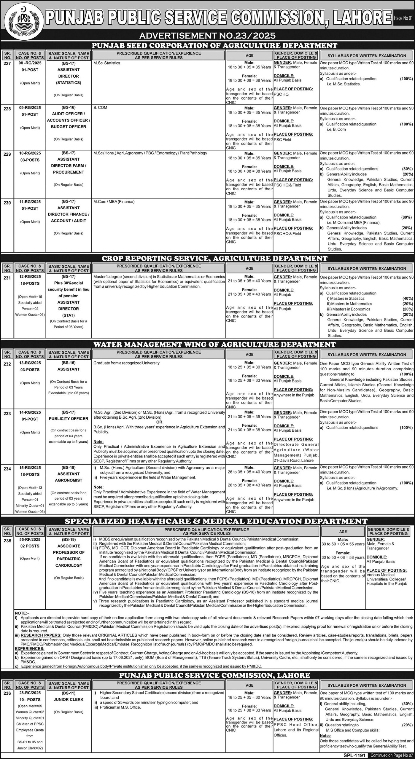 Public Service Commission Jobs 2025